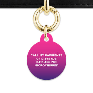 Purple Gradient Pet ID Tag