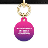 Purple Gradient Pet ID Tag