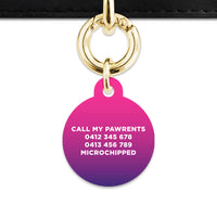 Purple Gradient Pet ID Tag