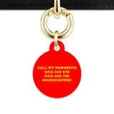 Burger Pattern Pet ID Tag
