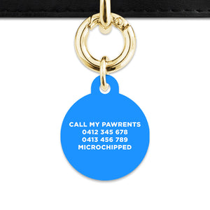 Blue Barbie Pet ID Tag