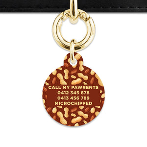 Peanut Pattern Pet ID Tag