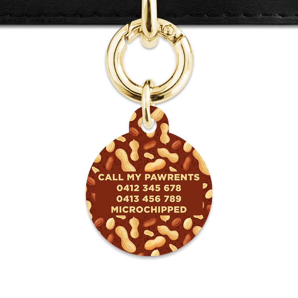 Peanut Pattern Pet ID Tag