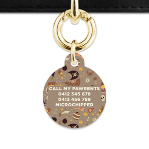 Pirates Pattern Pet ID Tag