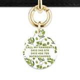 Olive Pattern Pet ID Tag