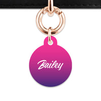 Purple Gradient Pet ID Tag