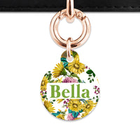 Vintage Sunflowers Pet ID Tag