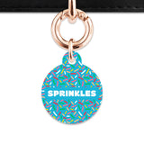 Blue Birthday Sprinkles Pet ID Tag