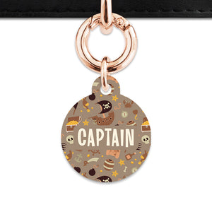 Pirates Pattern Pet ID Tag