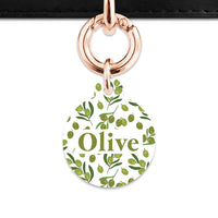 Olive Pattern Pet ID Tag