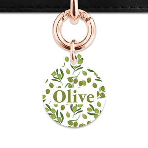 Olive Pattern Pet ID Tag
