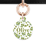 Olive Pattern Pet ID Tag