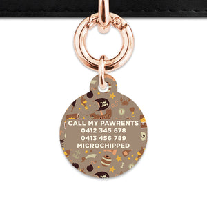 Pirates Pattern Pet ID Tag