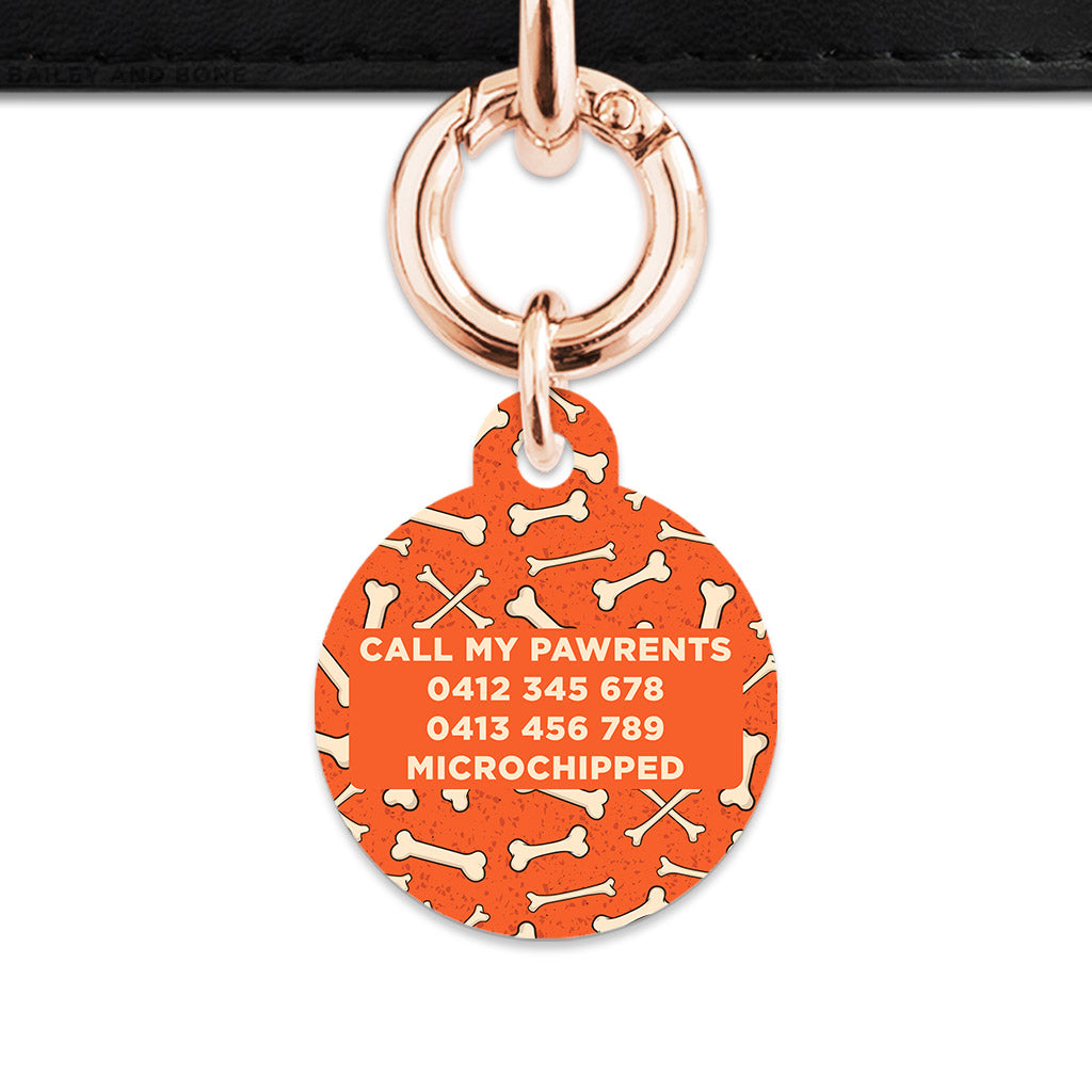 Halloween Bones Pet ID Tag