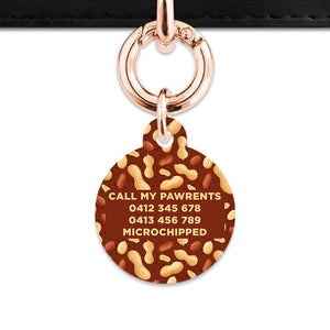 Peanut Pattern Pet ID Tag