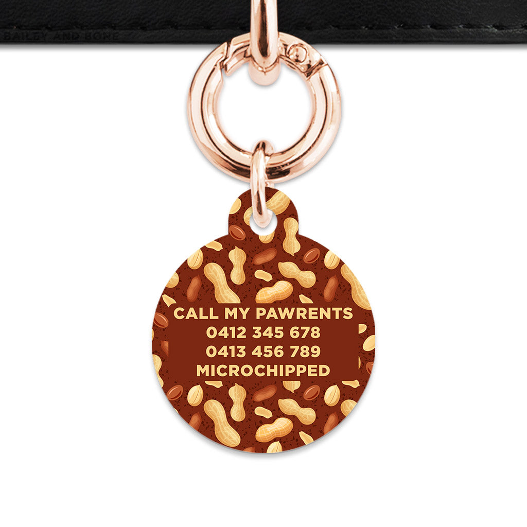 Peanut Pattern Pet ID Tag