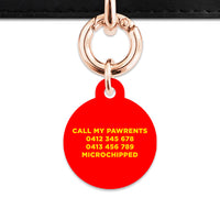Burger Pattern Pet ID Tag
