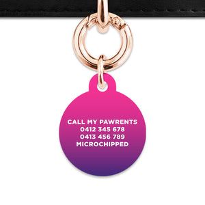 Purple Gradient Pet ID Tag