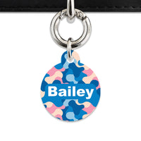Pastel Camouflage Pet ID Tag