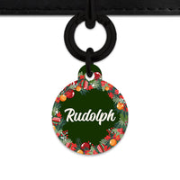 Christmas Wreath Pet ID Tag