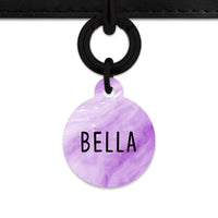 Light Purple Marble Pet ID Tag