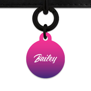 Purple Gradient Pet ID Tag