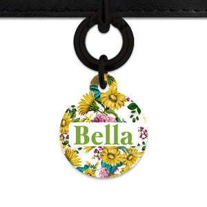 Vintage Sunflowers Pet ID Tag