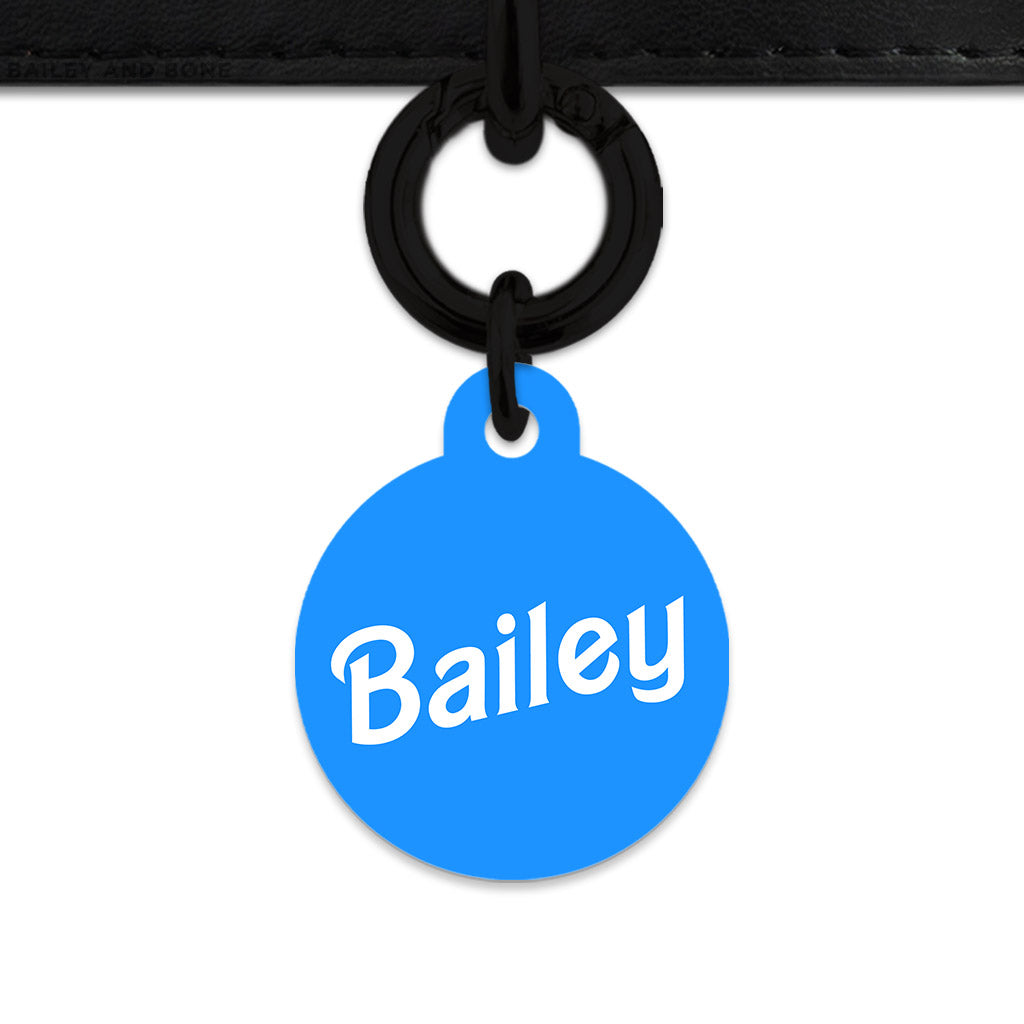 Blue Barbie Pet ID Tag