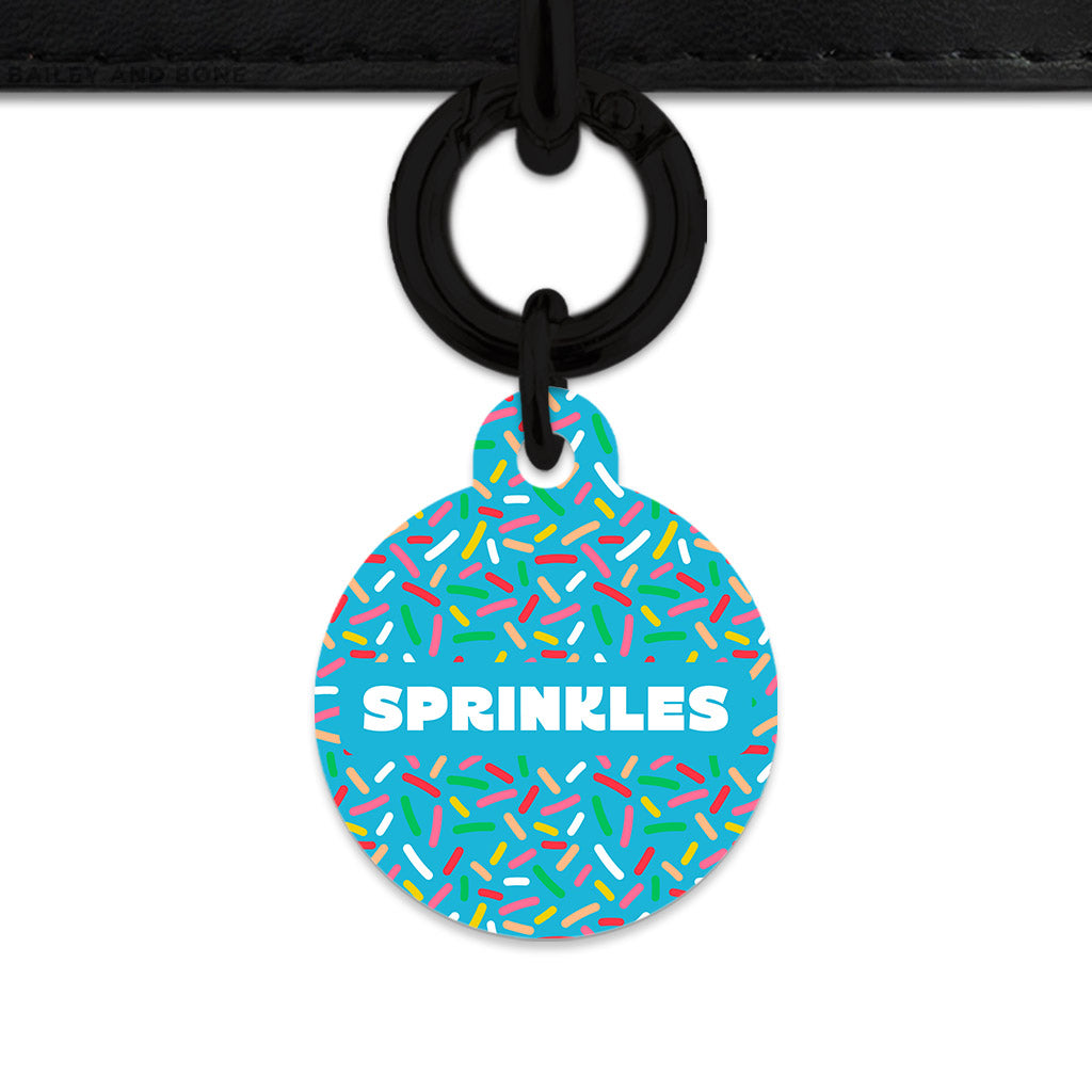 Blue Birthday Sprinkles Pet ID Tag