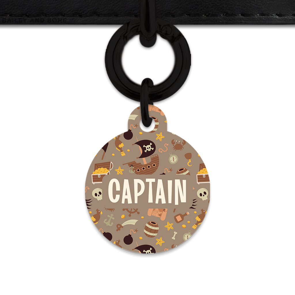 Pirates Pattern Pet ID Tag
