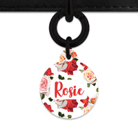 Red And White Roses Pet ID Tag