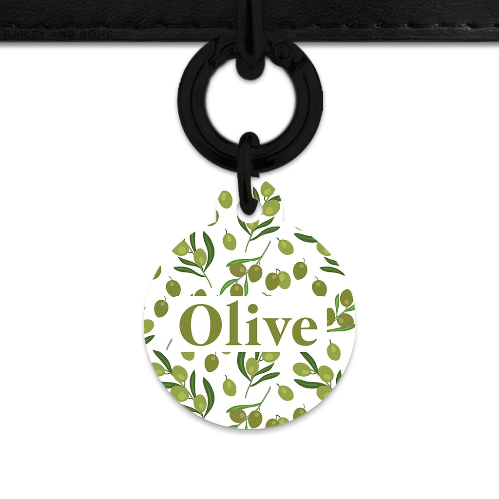 Olive Pattern Pet ID Tag
