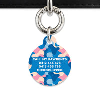Pastel Camouflage Pet ID Tag