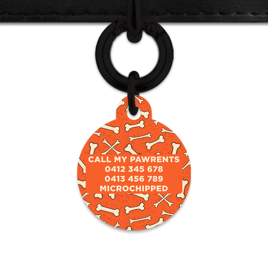 Halloween Bones Pet ID Tag