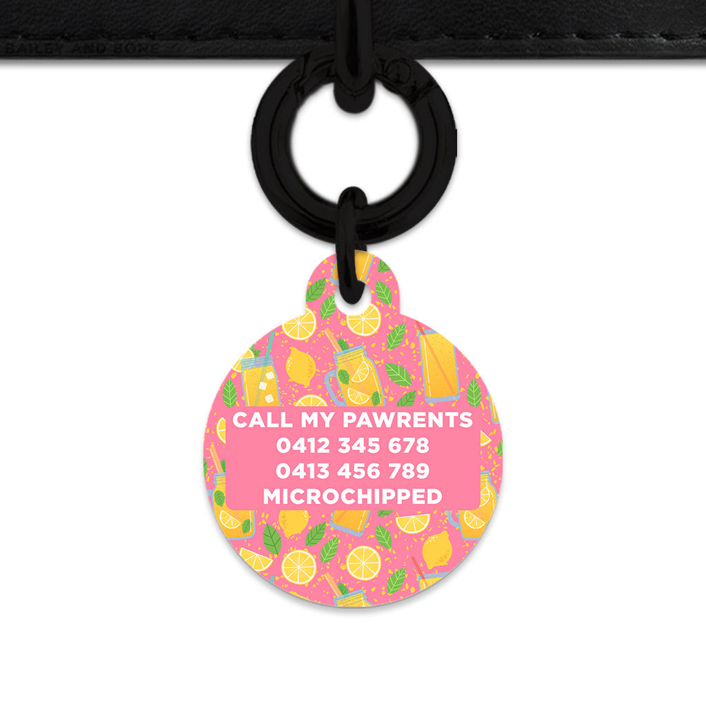 Pink Lemonade Pet ID Tag