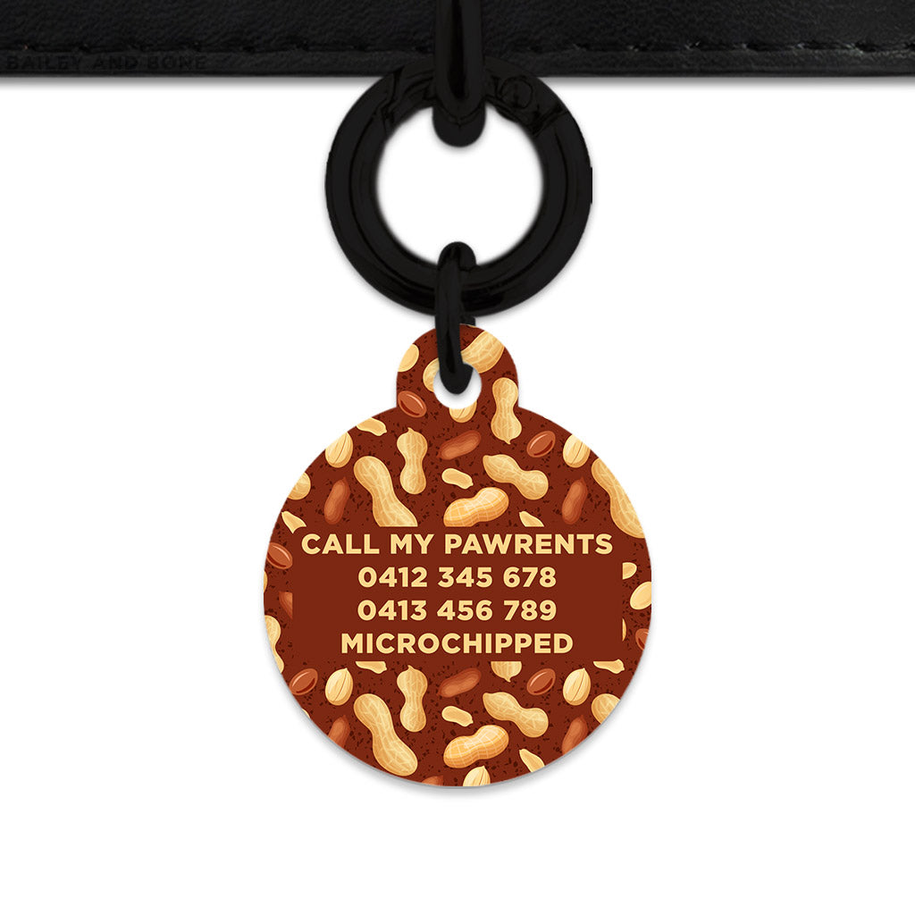 Peanut Pattern Pet ID Tag