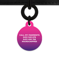 Purple Gradient Pet ID Tag