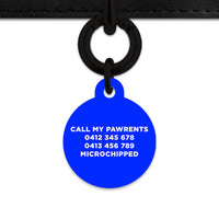 Blue Flames Pet ID Tag