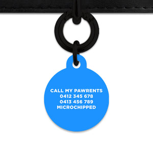 Blue Barbie Pet ID Tag