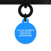 Blue Barbie Pet ID Tag