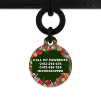 Christmas Wreath Pet ID Tag
