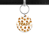 Toast Pattern Mini Pet ID Tag