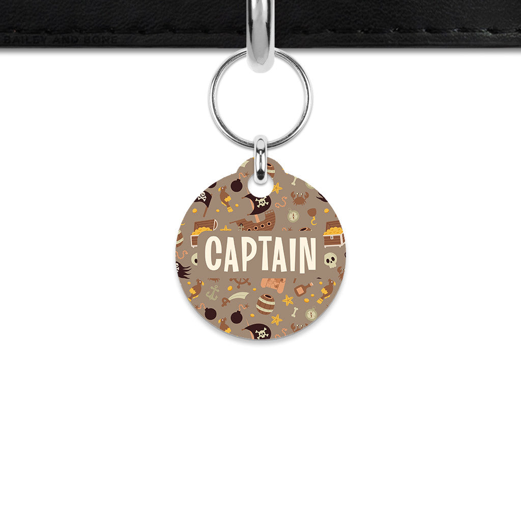 Pirates Pattern Mini Pet ID Tag