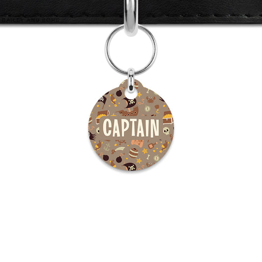 Pirates Pattern Mini Pet ID Tag