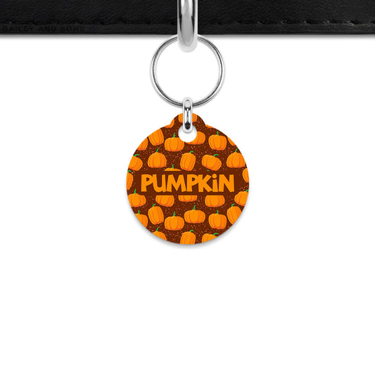 Pumpkin Pattern Mini Pet ID Tag