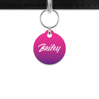 Purple Gradient Mini Pet ID Tag