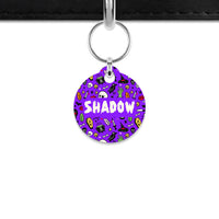 Spooky Halloween Pattern Mini Pet ID Tag