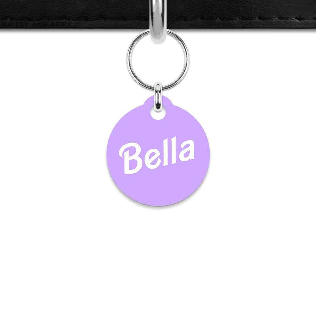 Light Purple Barbie Mini Pet ID Tag