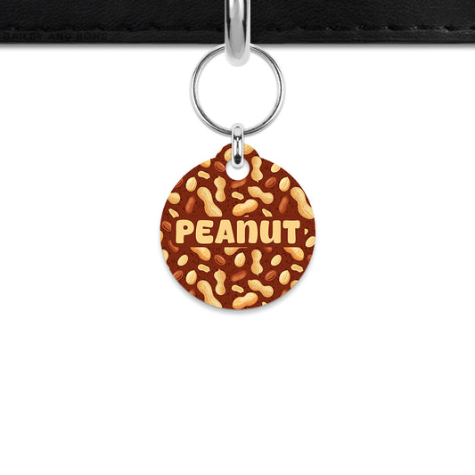 Peanut Pattern Mini Pet ID Tag