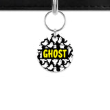 Ghost Pattern Mini Pet ID Tag